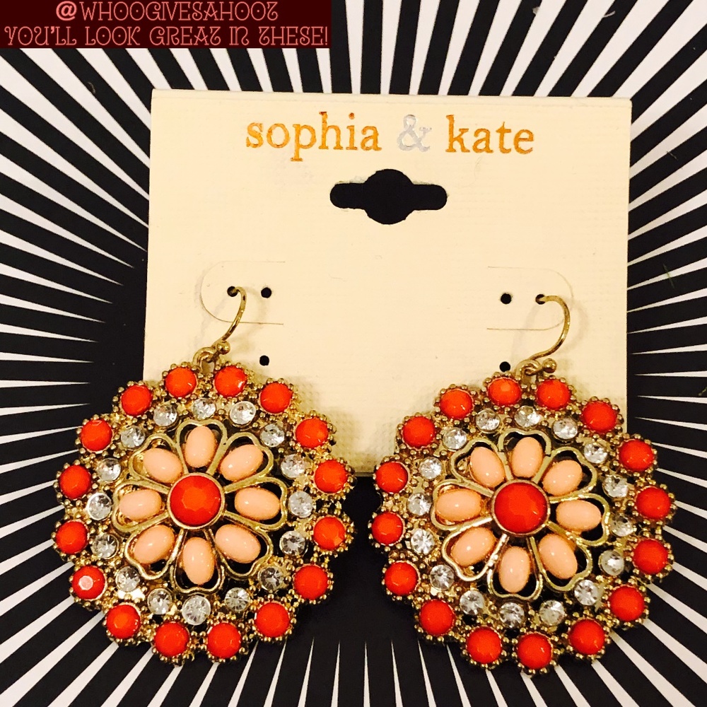 Coral & Pink Earrings